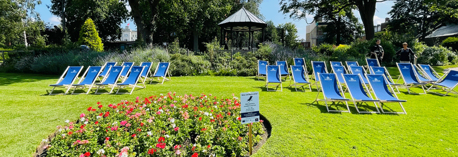 Deckchairs in Brenchley Gardens