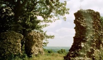 Thurnham Castle walls