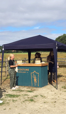 Maidstone Distilleries Bar set up at Ranscome Nature Reserve