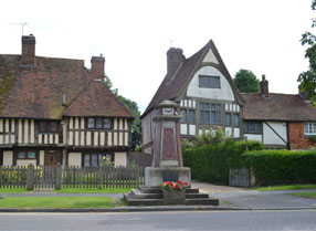 Traditional Kentish houses in Headcorn High Street