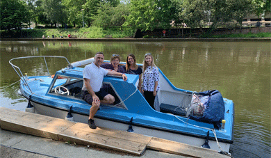 Private Hire cruisers on the River Medway at Maidstone