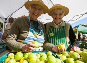 Two ladies at the Apple Weekend at Kent Life
