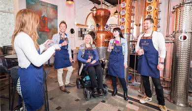 People on Distillery Tour