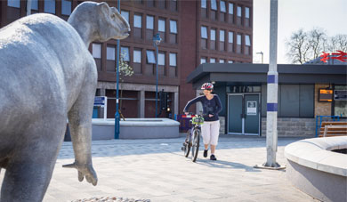 The dinosaur and Maidstone East Station