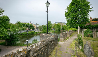 River Medway from the Church Path