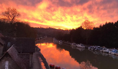 Sunset at Allington Lock
