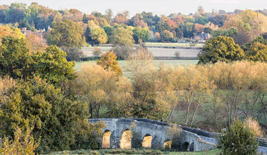 Teston Bridge in Autumn